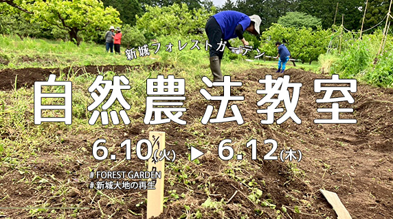 『6月』自然農法、食と暮らしの体験会in愛知県新城市