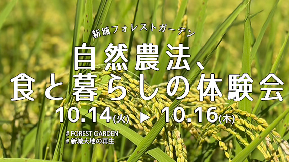 2025年10月 『自然農法、食と暮らしの体験会』開催予定日のお知らせ